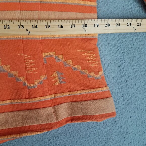 Coldwater Creek Blazer Women's 14 Orange Embroidered Aztec Southwestern Career - Picture 14 of 16